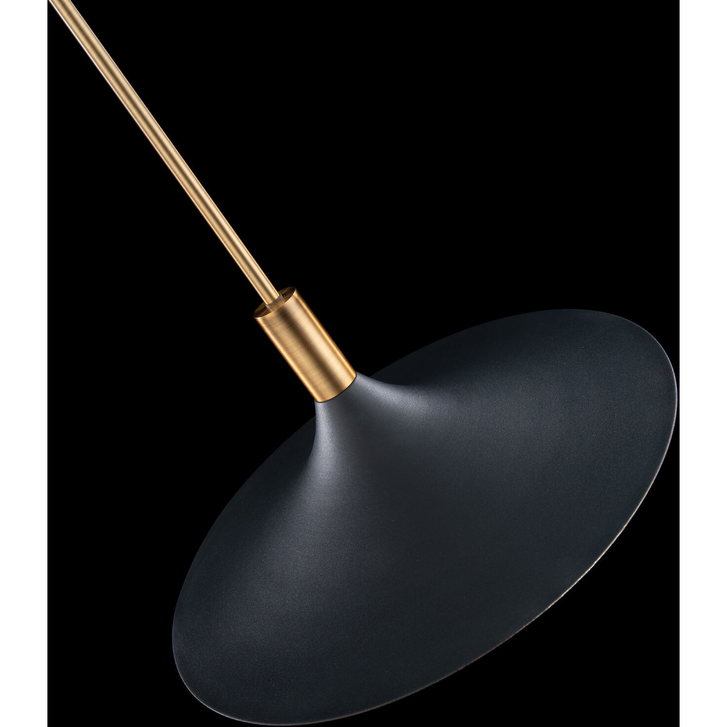 Cochere LED 18 inch Black Gold Aged Brass Pendant Ceiling Light, dweLED