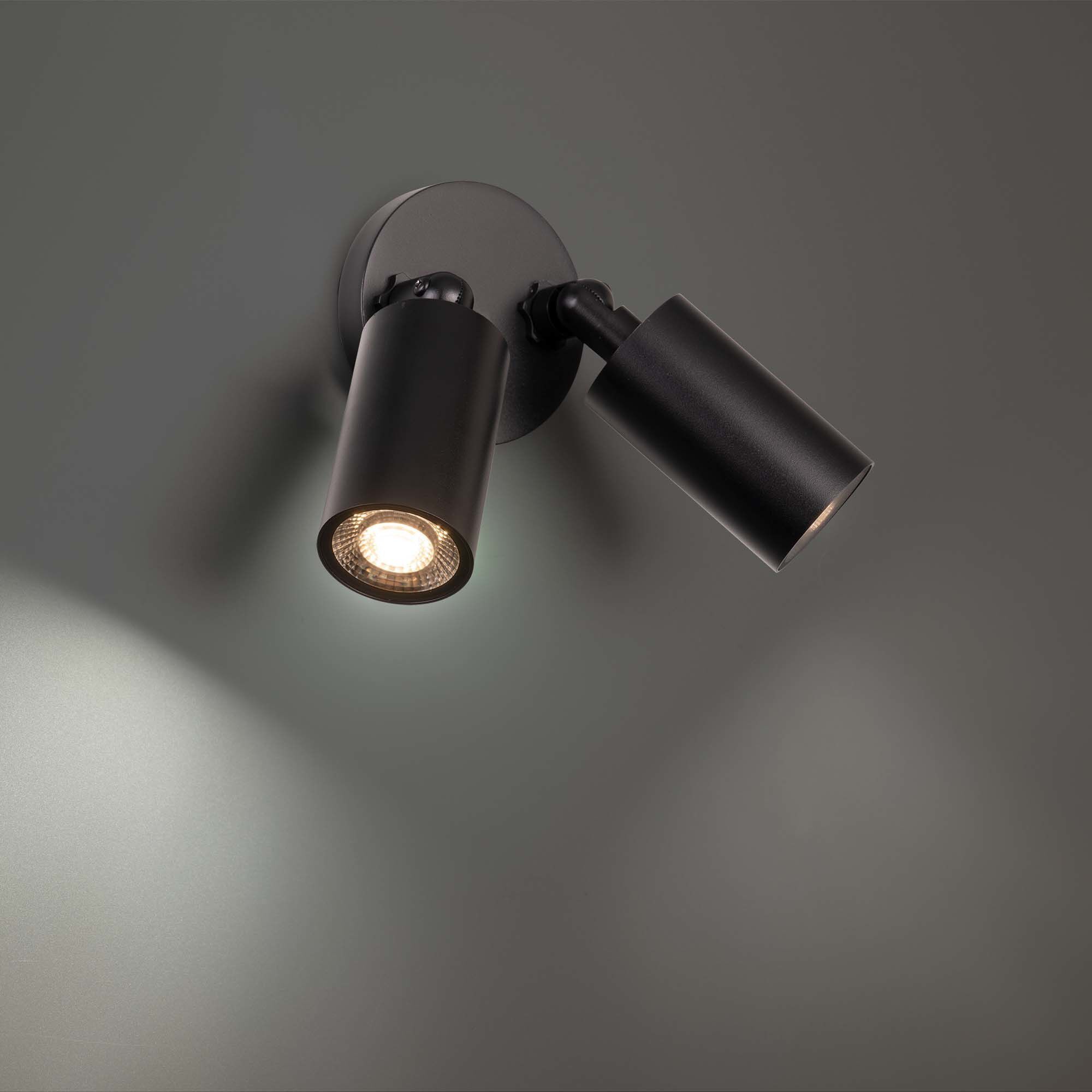 Cylinder LED 5.06 inch Black Outdoor Wall Lighting, WAC Limited