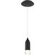 Action LED 2.38 inch Black Mini Pendant Ceiling Light, dweLED