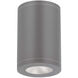 Tube Arch LED 4.88 inch Graphite Outdoor Flush in Flood, 85, 2700K