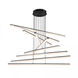Stack LED 48 inch Black Pendant Ceiling Light, dweLED
