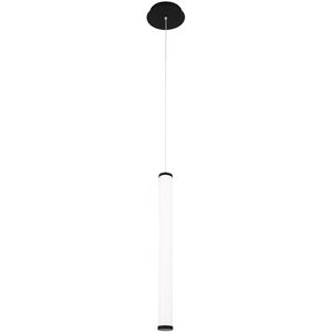 Flare LED 2 inch Black Linear Pendant Ceiling Light in Brushed Nickel, dweLED