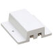 H Track 120 White Track Component Ceiling Light, Floating Canopy Power Connector
