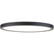 Round LED 11 inch Black Flush Mount Ceiling Light in 3500K