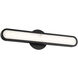 Serena LED 24 inch Black Bath Vanity & Wall Light, dweLED