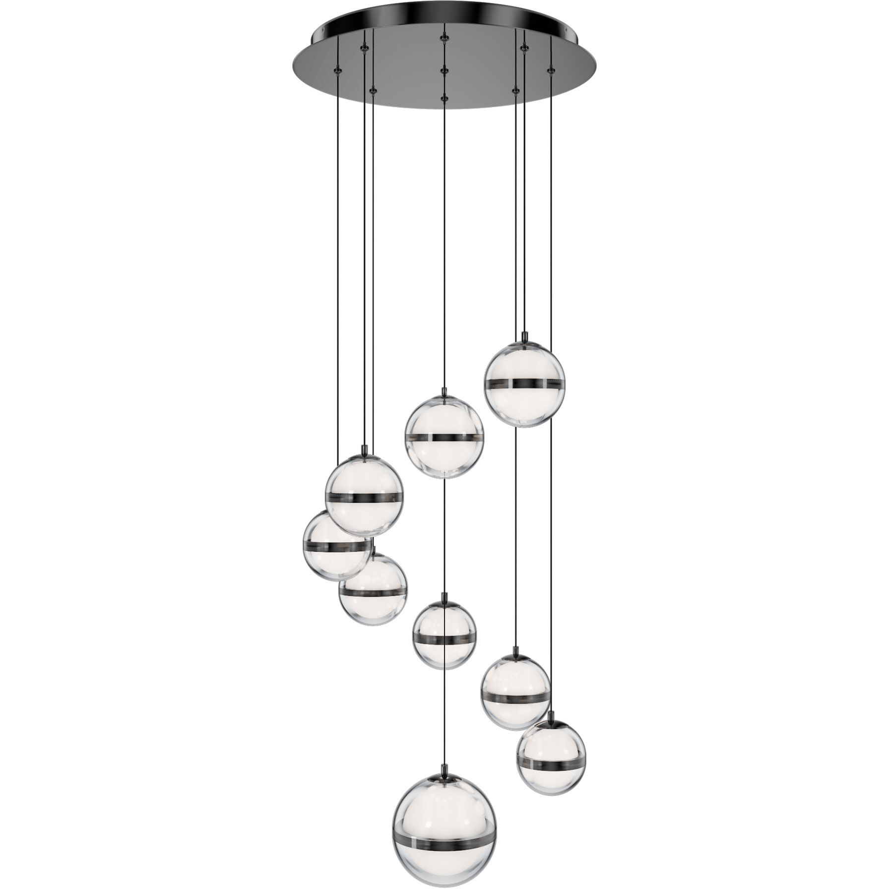 Cyllindra 9 Light 17.00 inch Chandelier