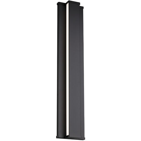 Revels 2 Light 24 inch Black Outdoor Wall Light in 3500K