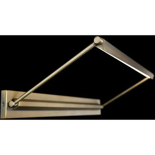 Hudson 24.00 watt 34 inch Aged Brass Picture Light Wall Light, dweLED