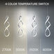 Interlace LED 26 inch Chrome Multi-Light Pendant Ceiling Light, dweLED