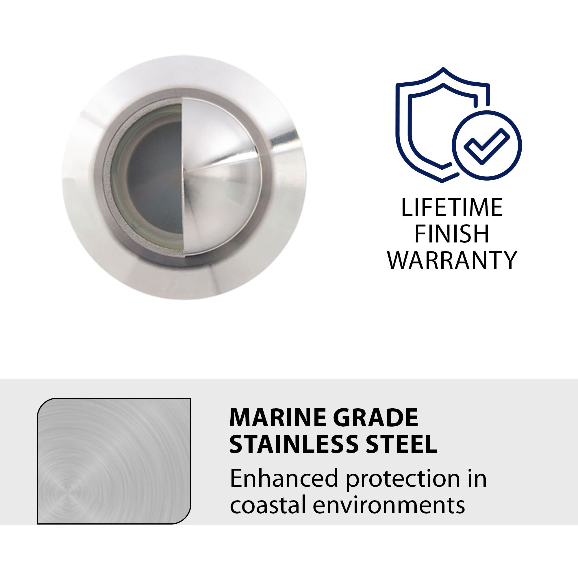 Tyler 12 4.1 watt Stainless Steel Path Lighting in 3000K, WAC Landscape