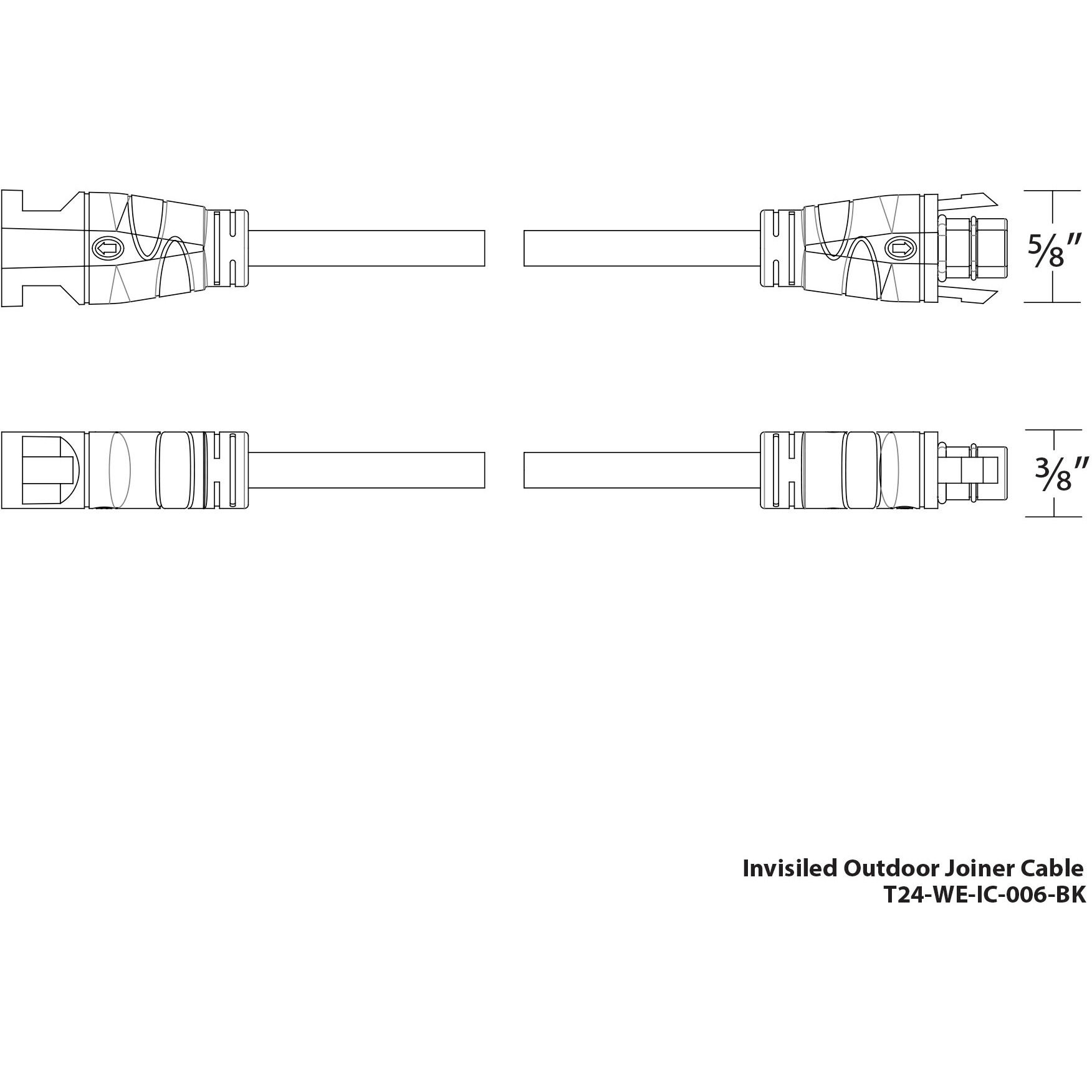Tyler Outdoor LED Strip Lighting in 2in, Outdoor Strip Light 24V Accessories, WAC Lighting