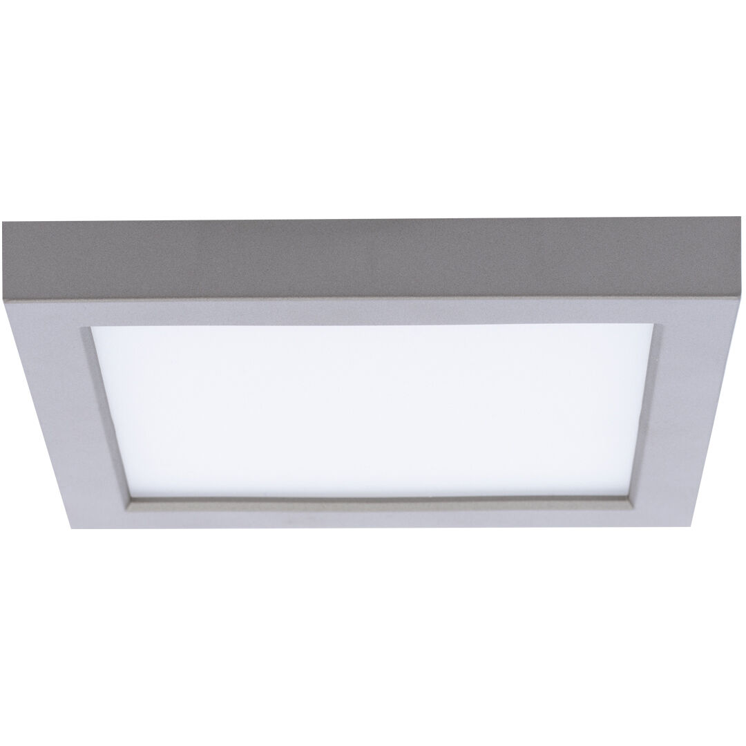 Square LED 5 inch Nickel Flush Mount Ceiling Light in 3500K, WAC Limited