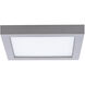 Square LED 5 inch Nickel Flush Mount Ceiling Light in 3500K, WAC Limited