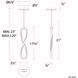 Marise 1 Light 0.88 inch Chrome Mini Pendant Ceiling Light, dweLED