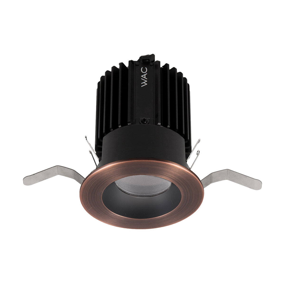 Volta LED B/Wt Recessed Lighting in Wide, 90, 2700K, Black/White, Round