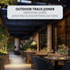 X Track Black Outdoor Track Accessory Ceiling Light