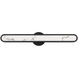 Serena LED 32.5 inch Black Bath Vanity & Wall Light, dweLED