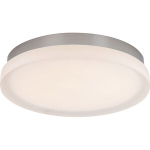 Slice LED 11 inch Brushed Nickel Flush Mount Ceiling Light in 3000K, dweLED