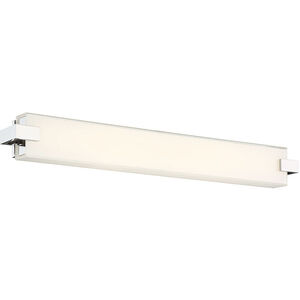 Bliss LED 28 inch Polished Nickel Bath Vanity & Wall Light, dweLED