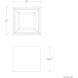 Downtown LED 5 inch White Flush Mount Ceiling Light in 4000K, dweLED