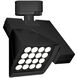 120v Track System 16 Light 120V Black LEDme Directional Ceiling Light in 2700K, 19 Degrees x 32 Degrees, J Track