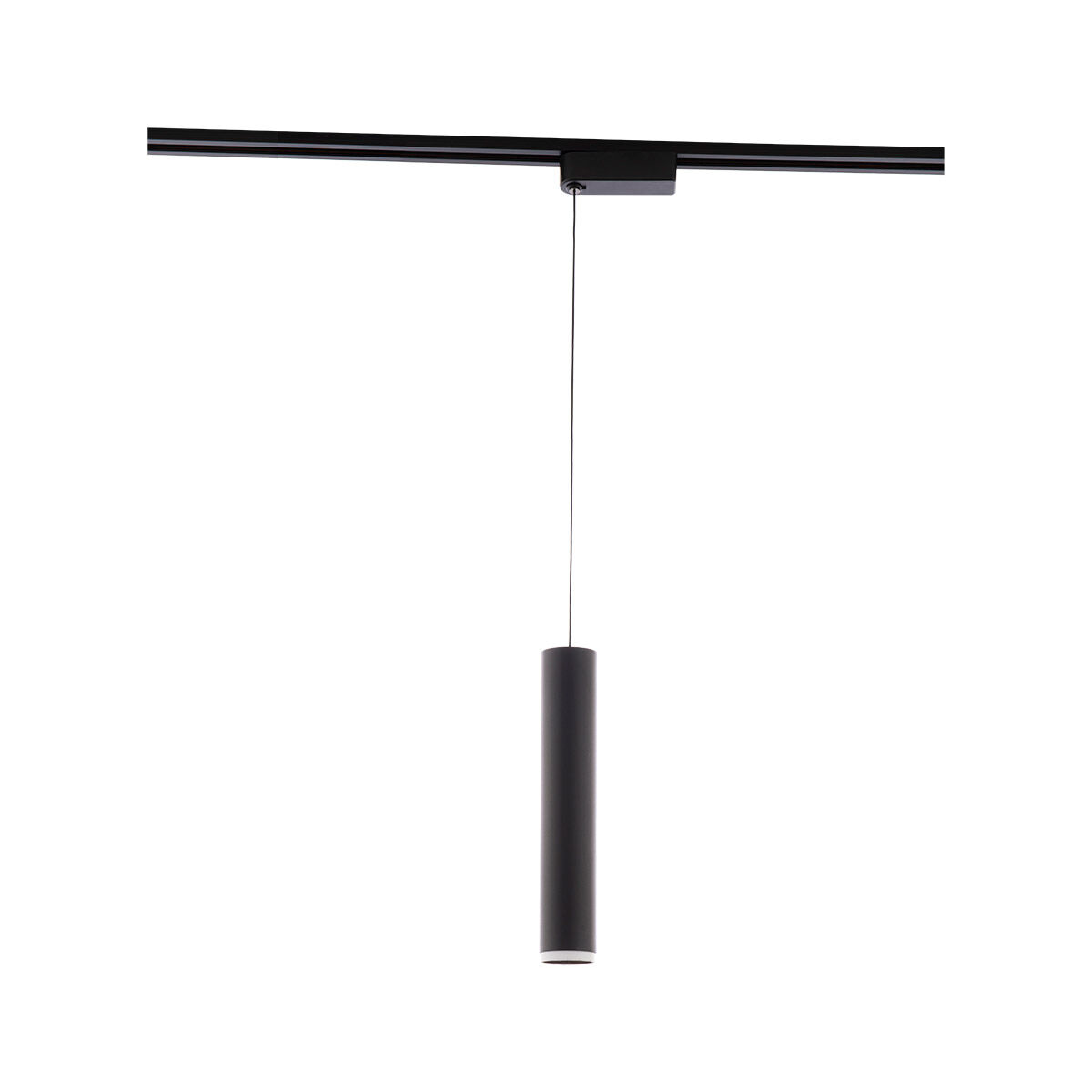 Silo Pendants 1 Light 120 Black/Black Track Head Ceiling Light in 3000K, H Track