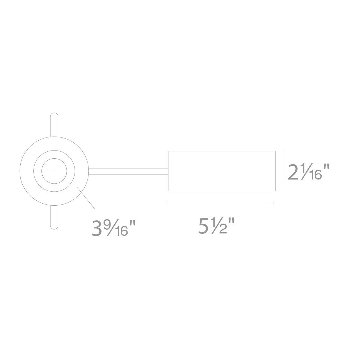Ocularc LED Module - Driver White Recessed Lighting in Narrow, 3000K