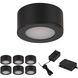 Mini Puck 6 Light 24 Black Puck Lighting Ceiling Light, 6 Pack