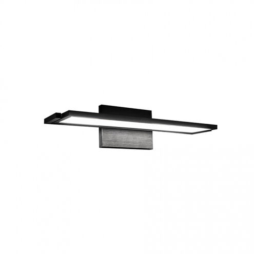 Line LED 18 inch Black Bath Vanity & Wall Light, dweLED