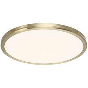 Geos LED 22.13 inch Brass Flush Mount Ceiling Light in 3000K, dweLED