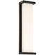 Case LED 20 inch Black Outdoor Wall Light, dweLED