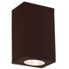 Cube Arch LED 5.5 inch Bronze Outdoor Flush in Flood, 85, 3000K