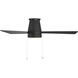 Hug 52 inch Matte Black Flush Mount Ceiling Fan