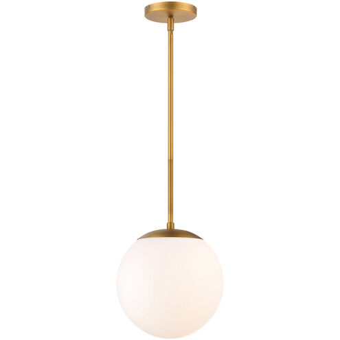 Niveous LED 10 inch Aged Brass Pendant Ceiling Light, dweLED