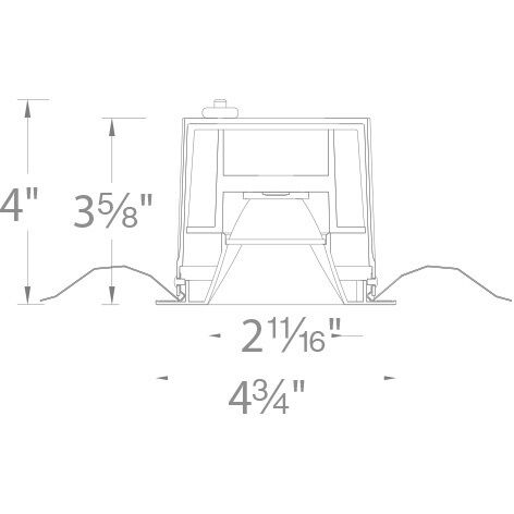 Ocularc Black Recessed Lighting in Spot, 3000K, Square