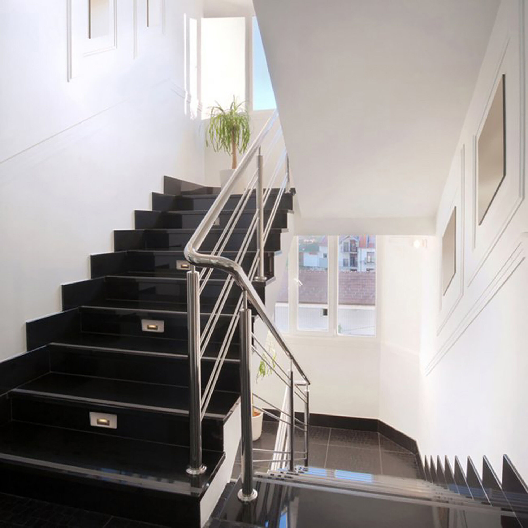 Tyler 120 3.8 watt Brushed Nickel Step and Wall Lighting in White, WAC Lighting