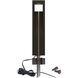 Cubical 12 7.4 watt Bronze Bollard Light in 3000K Warm White LED, WAC Landscape