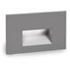 LEDme Step and Wall Lights 277 3.9 watt Graphite On Aluminum Step Light in Blue