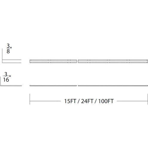 Gemini 24 LED 180 inch White LED Tape Lighting in 3500K