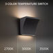 Cornice Wall Sconce Wall Light in 3000K, Black, dweLED