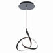 Vornado 1 Light 6 inch Black Mini Pendant Ceiling Light, dweLED