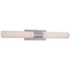 Elementum LED 30 inch Brushed Nickel Bath Vanity & Wall Light in 3000K, dweLED