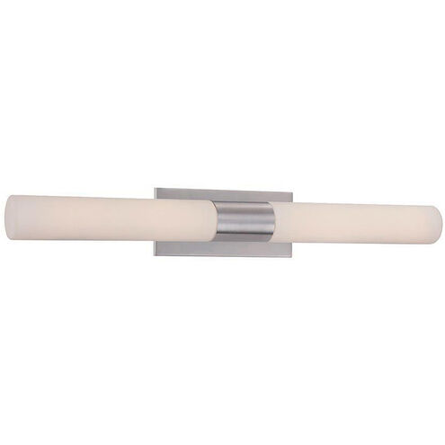 Elementum LED 30 inch Brushed Nickel Bath Vanity & Wall Light in 3000K, dweLED
