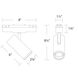 Ventrix 1 Light 48 White Track Fixtures Ceiling Light