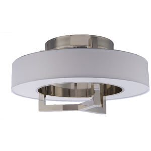 Madison LED 16 inch Brushed Nickel Flush Mount Ceiling Light, dweLED