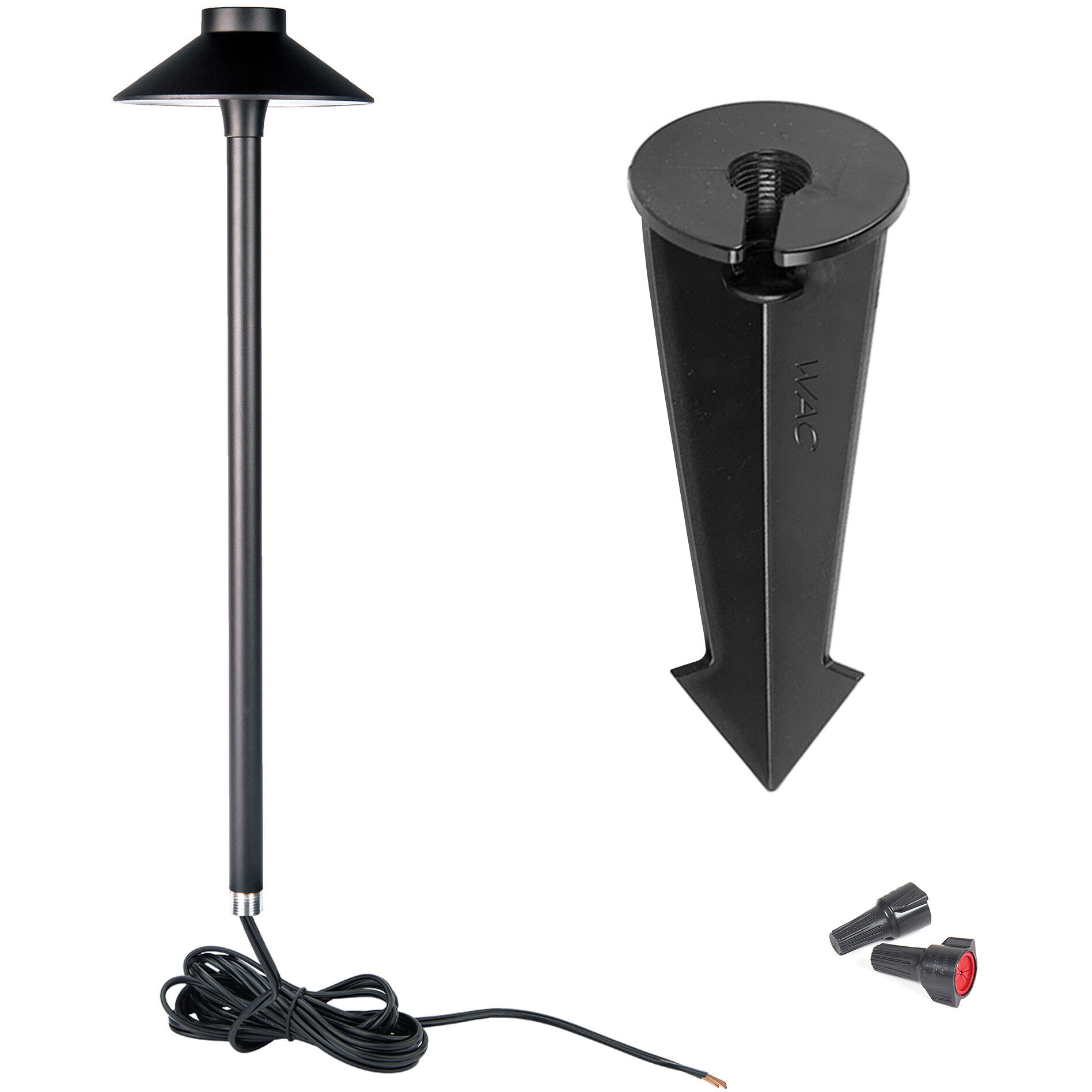 WAC Lighting 6042-30BK Tiki 12 6.5 watt Black Path Lighting