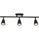 Solo 3 Light 120 Black Track Lighting Ceiling Light