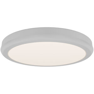 Parthenon LED 10 inch White Flush Mount Ceiling Light in 4000K, dweLED