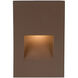 WAC 120V Step Light LED 1.5 inch Bronze ADA Step and Wall Light in 2700K Warm LED, WAC Lighting