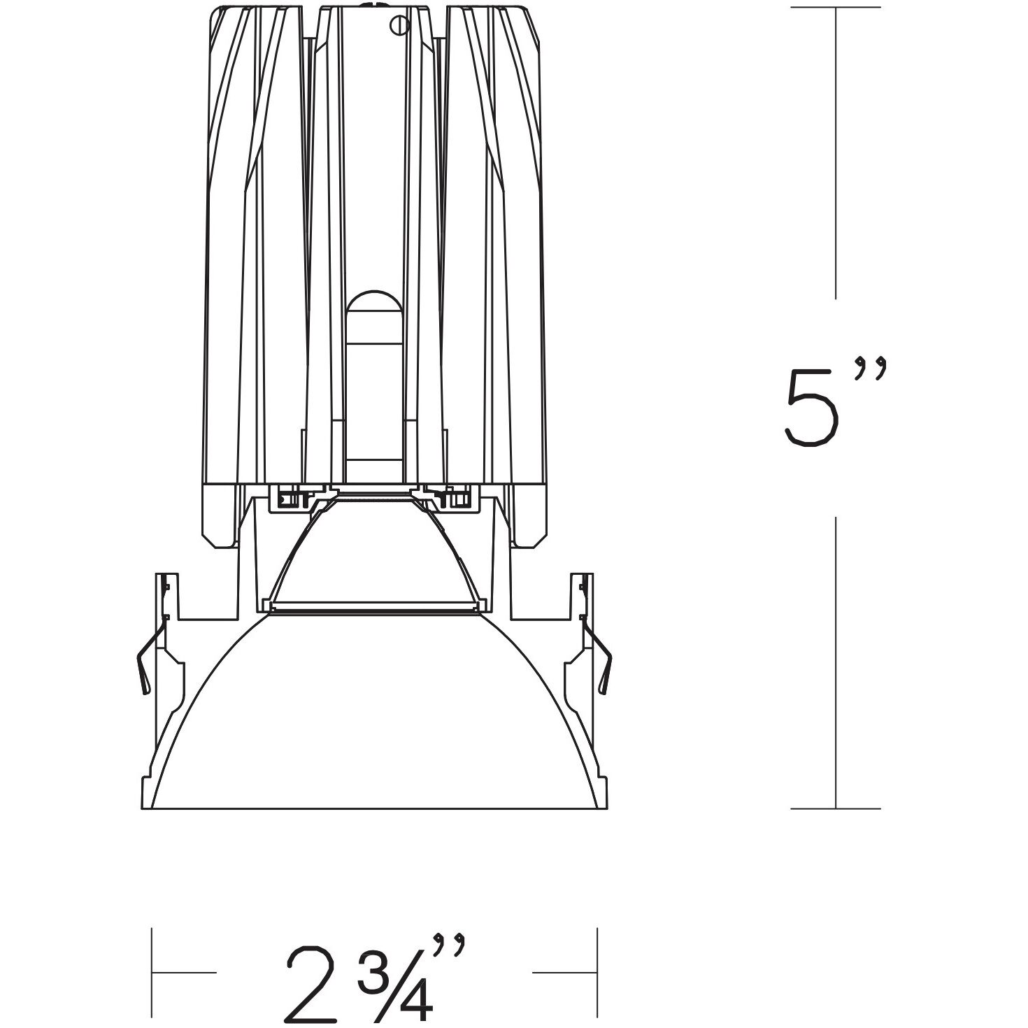 FQ Integrated LED Haze/White Recessed Trim in 3000K, 2" LED